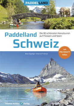 Buchcover Buch 'Paddelland Schweiz' 2. Auflage